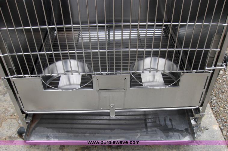 image for item 5216 Shor-Line stackable stainless steel dog crates