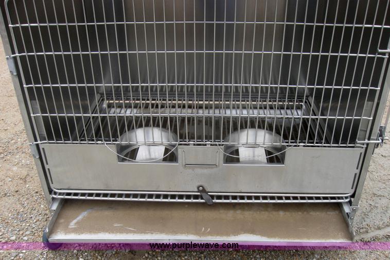 image for item 5217 Shor-Line stackable stainless steel dog crates
