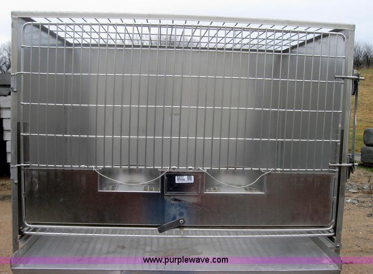 image for item 5217 Shor-Line stackable stainless steel dog crates