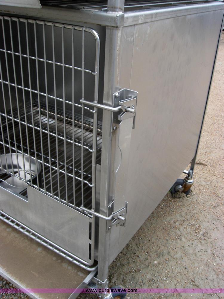 image for item 5217 Shor-Line stackable stainless steel dog crates