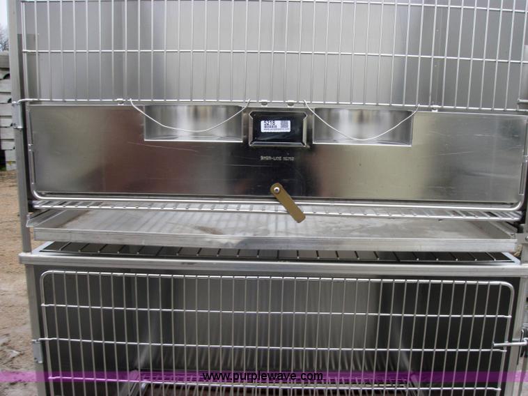 image for item 5218 Shor-Line stackable stainless steel dog crates