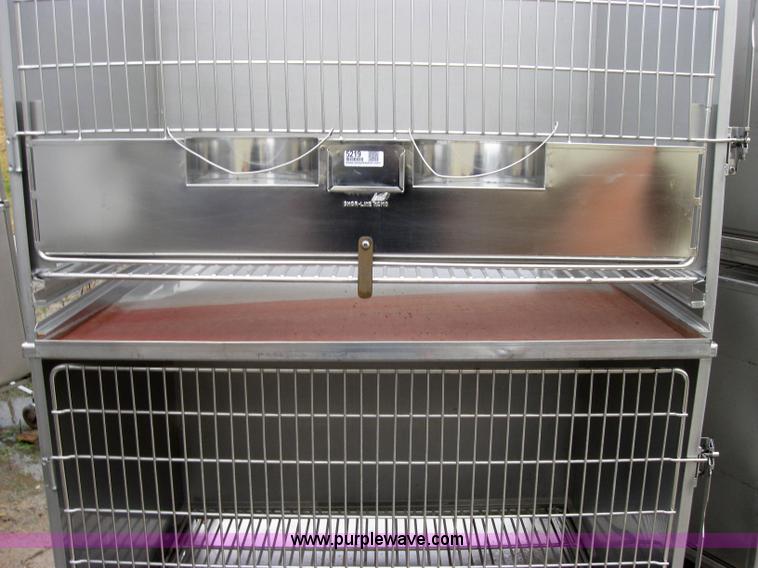 image for item 5219 Shor-Line stackable stainless steel dog crates