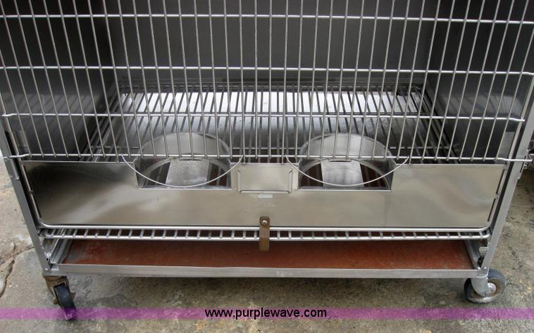 image for item 5219 Shor-Line stackable stainless steel dog crates