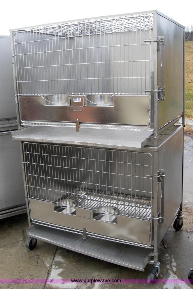 image for item 5220 Shor-Line stackable stainless steel dog crates