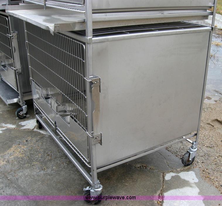 image for item 5221 Shor-Line stackable stainless steel dog crates