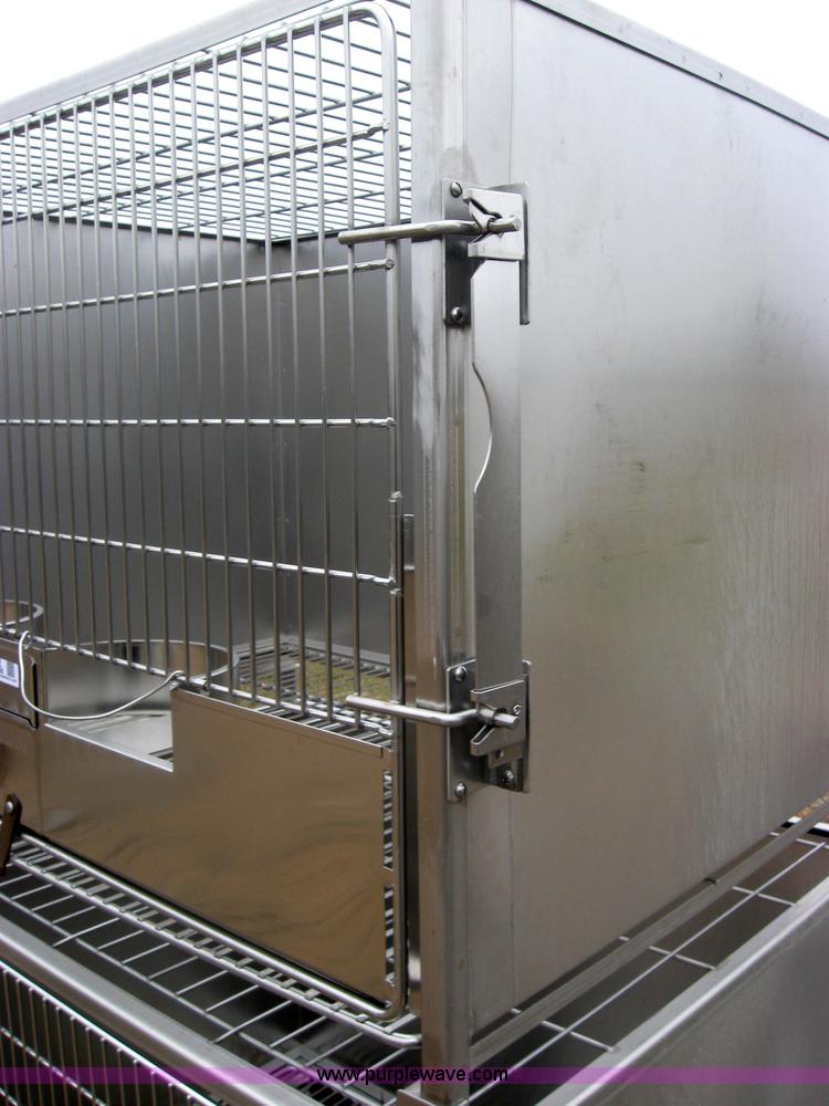 image for item 5222 Shor-Line stackable stainless steel dog crates