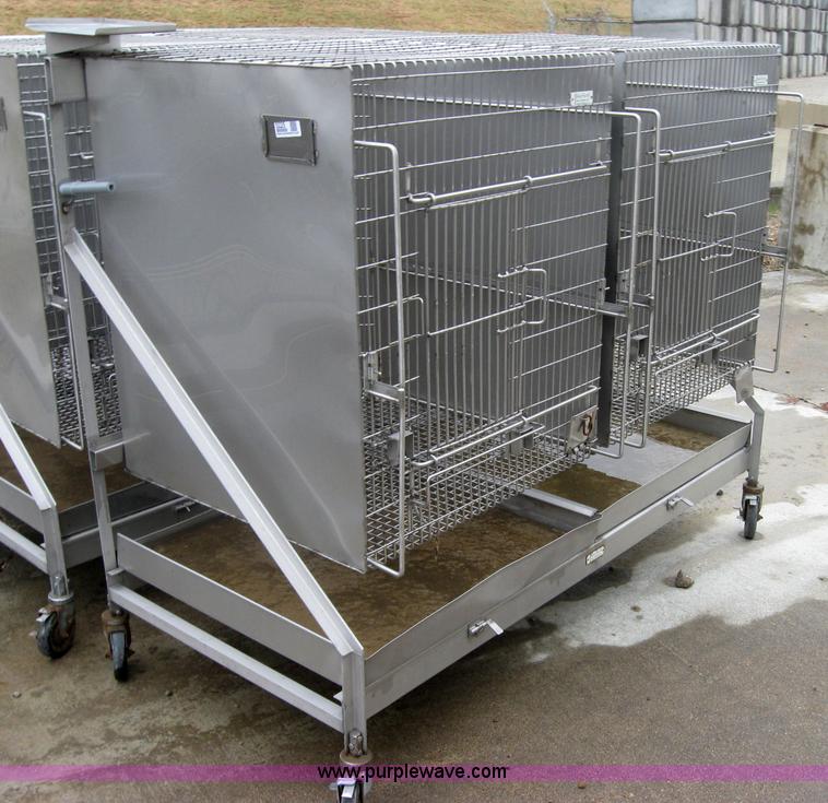 image for item 5225 Hartford stainless steel small animal crate