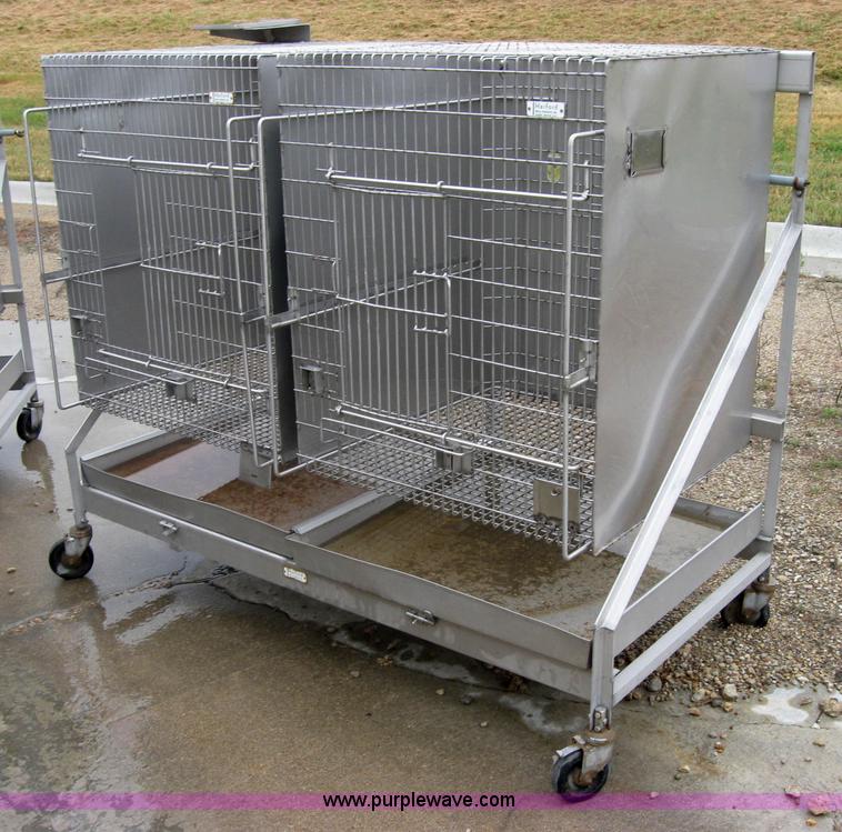 image for item 5227 Hartford stainless steel small animal crate