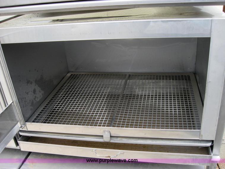 image for item 5228 Five compartment stainless steel small animal crate