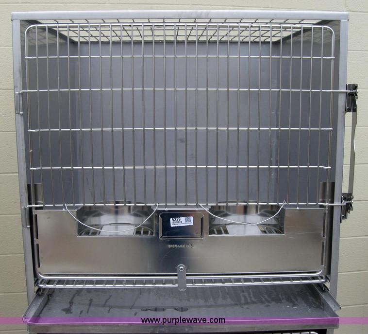 image for item 5229 Shor-Line stackable stainless steel dog crates