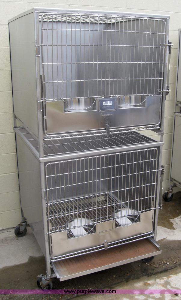 image for item 5230 Shor-Line stackable stainless steel dog crates