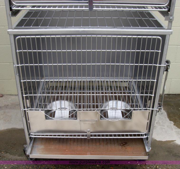 image for item 5230 Shor-Line stackable stainless steel dog crates