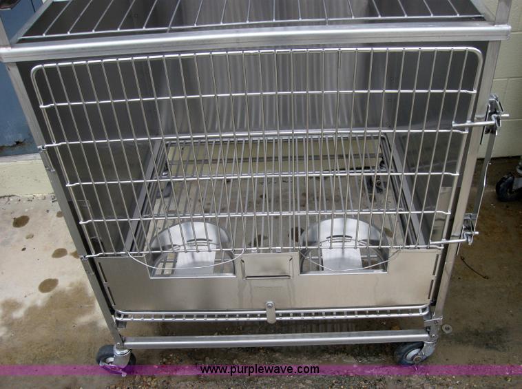 image for item 5231 Shor-Line stackable stainless steel dog crates
