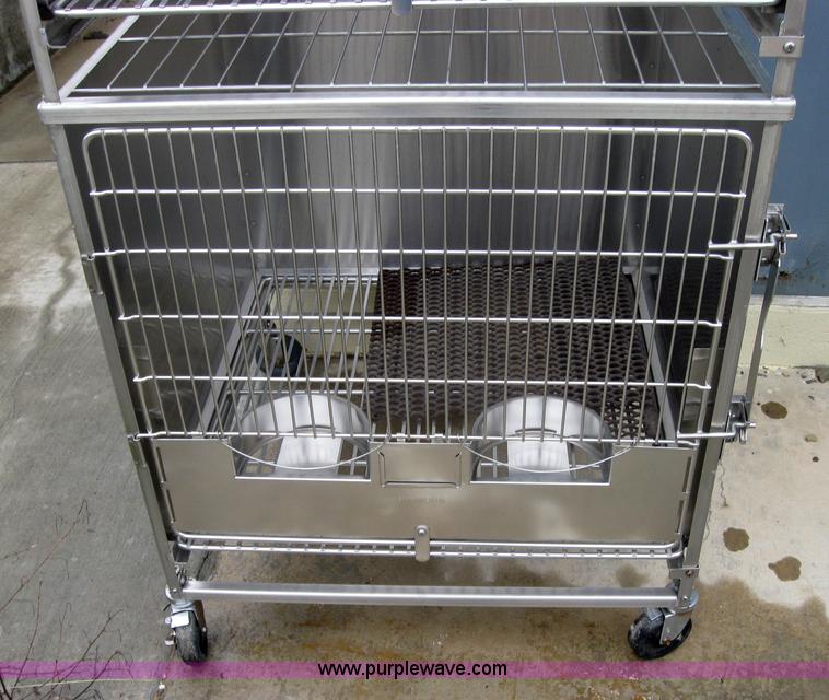 image for item 5232 Shor-Line stackable stainless steel dog crates