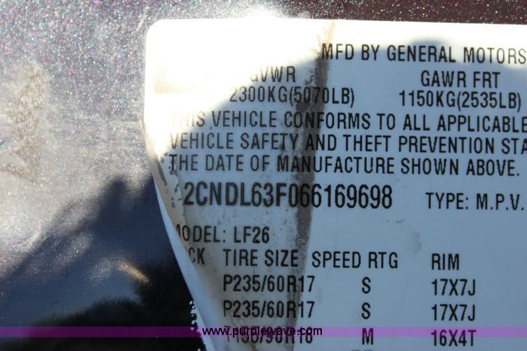 image for item 6330 2006 Chevrolet Equinox