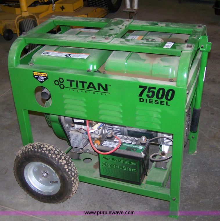 Titan 7500 diesel generator in Phillipsburg, KS Item 7299 sold