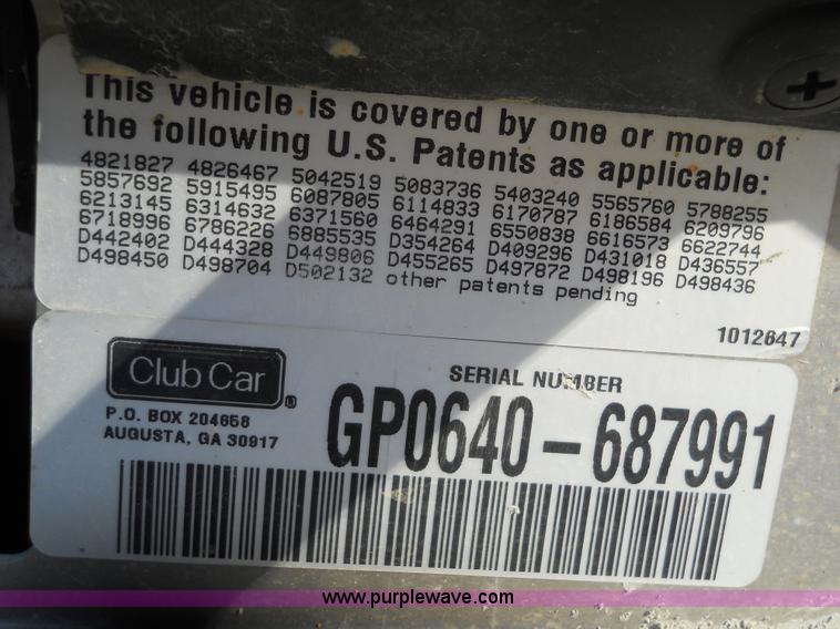 image for item 7765 Ingersoll Rand RT1500 clubcar utility vehicle