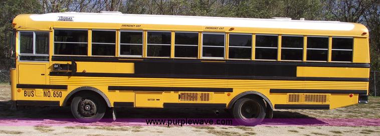image for item 5493 2001 Thomas EF school bus