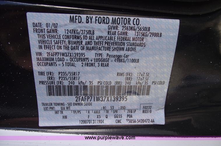 image for item 5545 2007 Ford Crown Victoria Police Interceptor