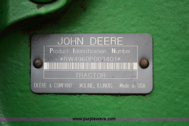 image for item 4718 1992 John Deere 4960 MFWD tractor