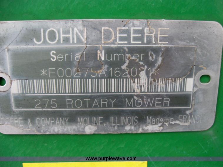 image for item 5206 John Deere 275 disk mower
