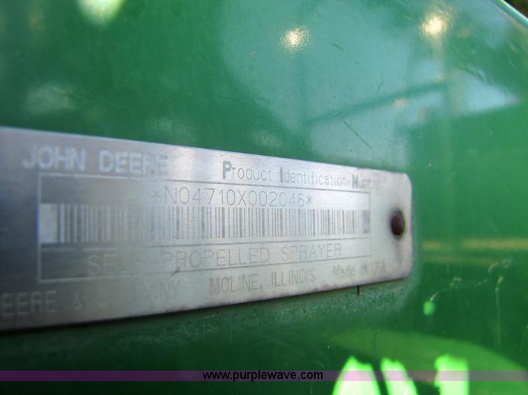 image for item 5210 2002 John Deere 4710 self-propelled sprayer