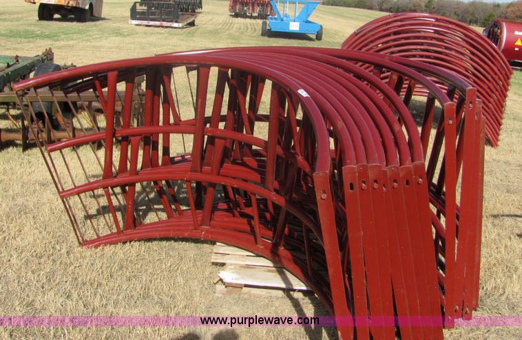 image for item 6735 (4) sets of BJ round bale feeders