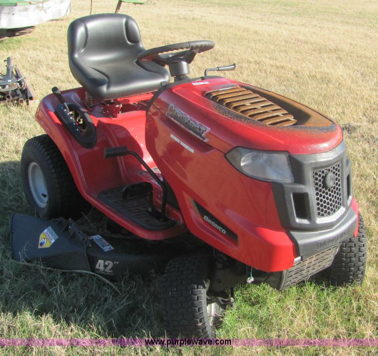 image for item 6745 Troy-Bilt Bronco riding lawn mower