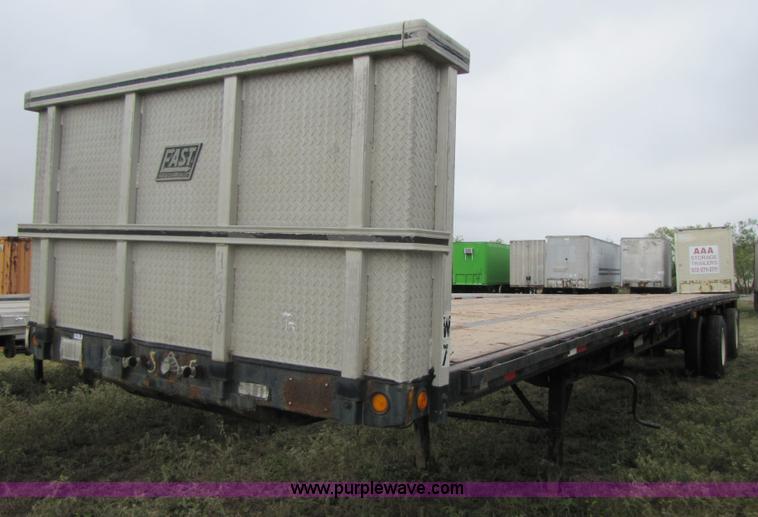 image for item 3601 1992 Transcraft 48' flatbed trailer
