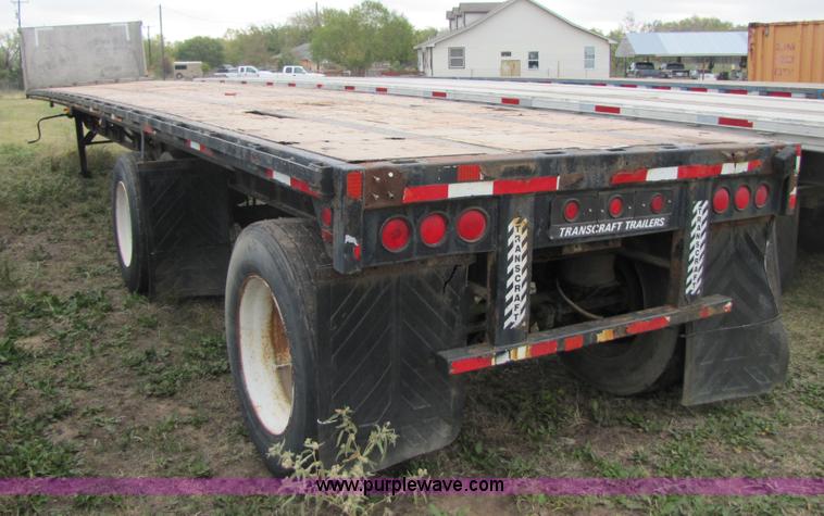 image for item 3601 1992 Transcraft 48' flatbed trailer