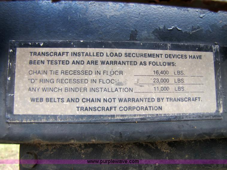 image for item 3601 1992 Transcraft 48' flatbed trailer