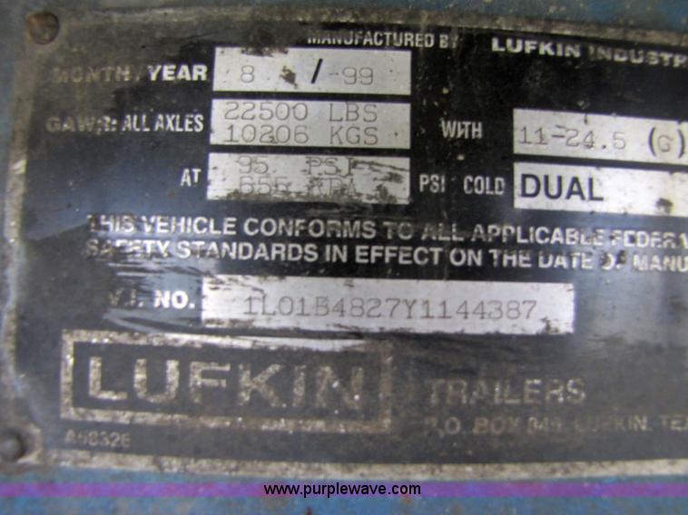 image for item 3602 2000 Lufkin FL-II-ST 48' flatbed trailer