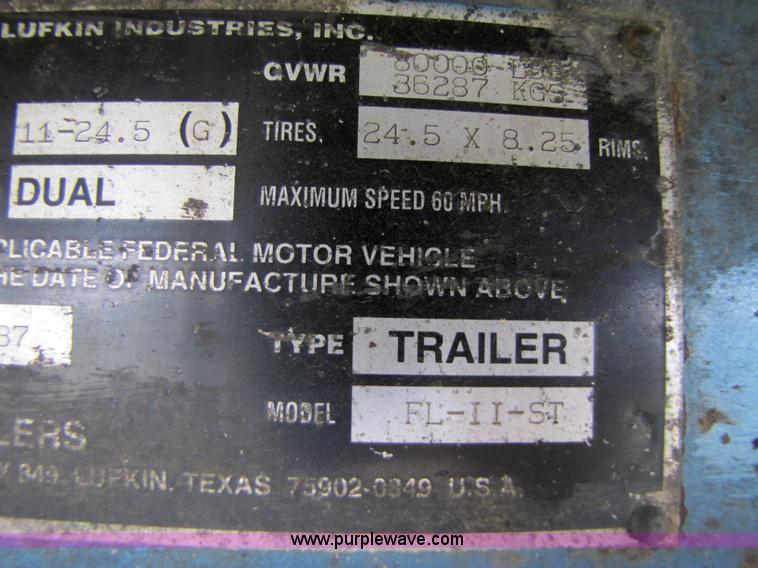 image for item 3602 2000 Lufkin FL-II-ST 48' flatbed trailer