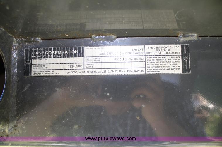 image for item 4682 ROPS for Case 570LXT Construction King tractor
