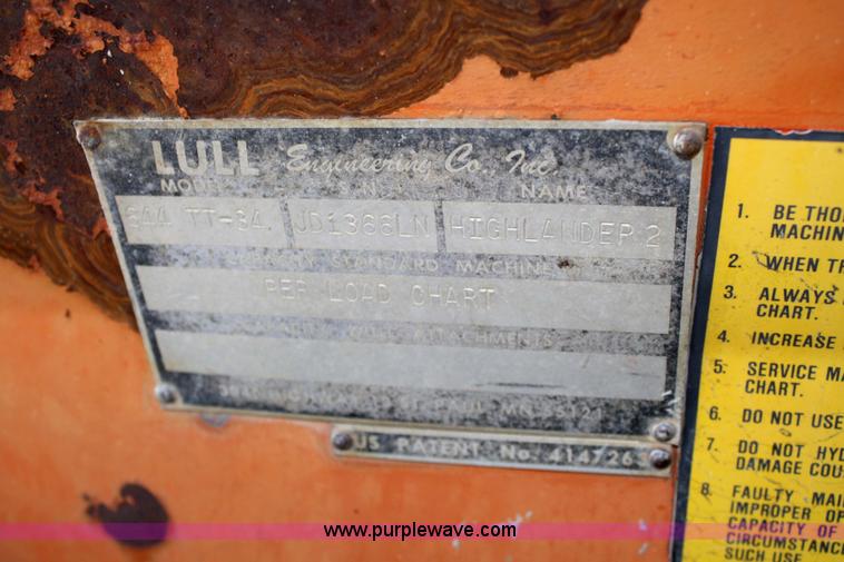 image for item 4827 1985 Lull 644-TT34 Highlander telehandler