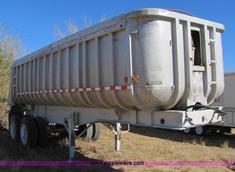 image for item 5157 1990 Fruehauf 24' end dump trailer