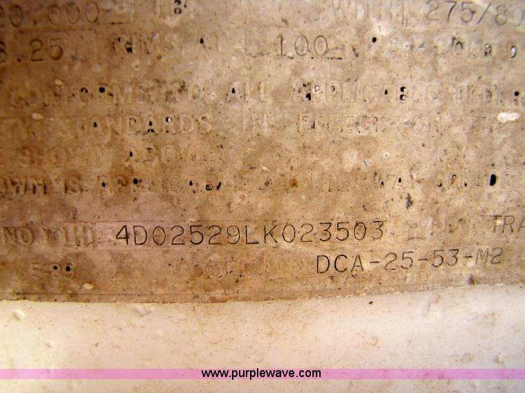 image for item 5157 1990 Fruehauf 24' end dump trailer