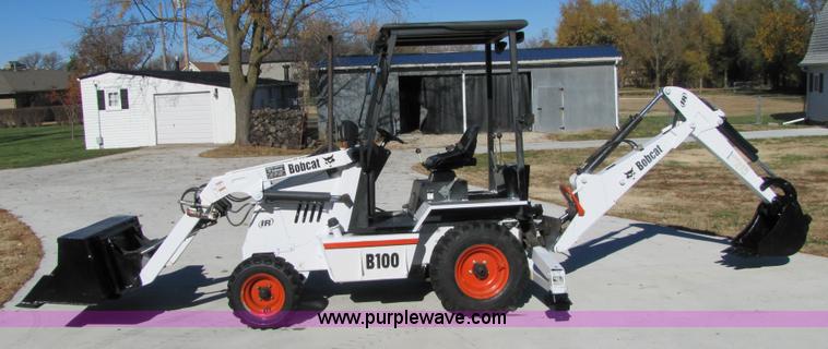 image for item 5231 2002 Bobcat B100 Turbo loader backhoe