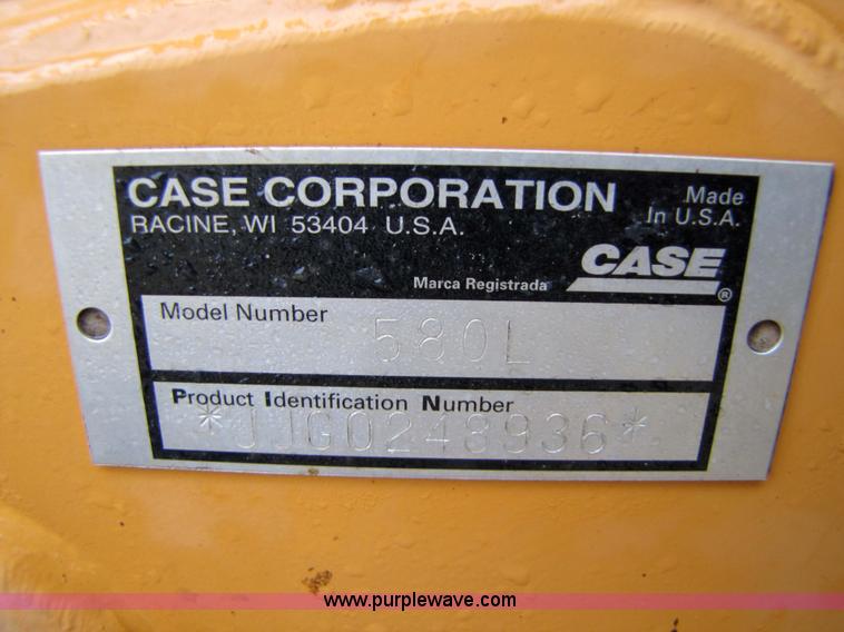 image for item 5301 2000 Case 580L Series ** backhoe