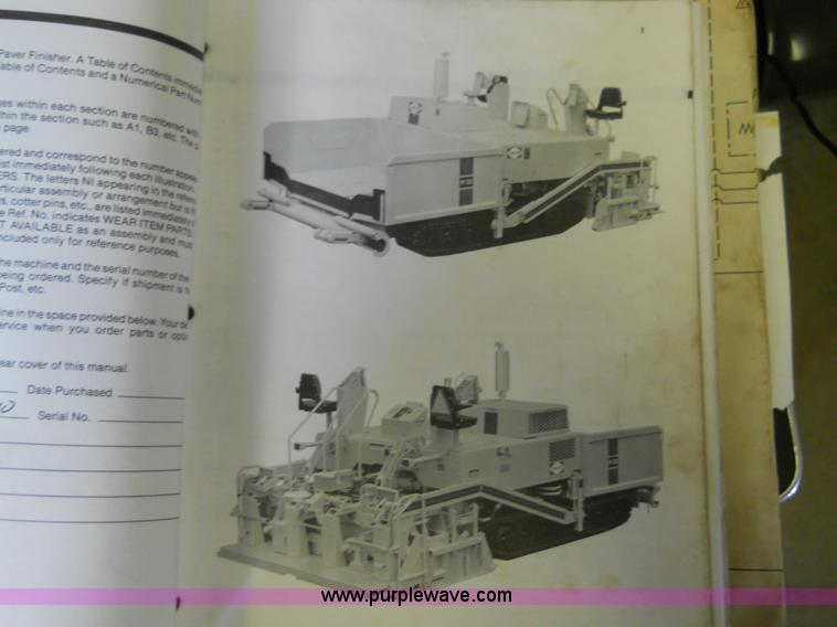 image for item 7766 1985 Blaw-Knox PF-510 paver finisher