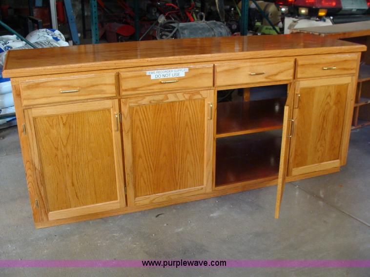 image for item 5121 Oak cupboard with five drawers