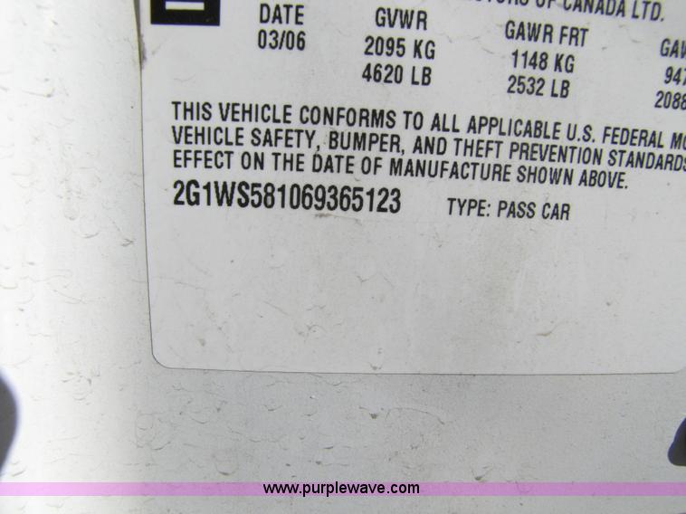 image for item 5131 2006 Chevrolet Impala