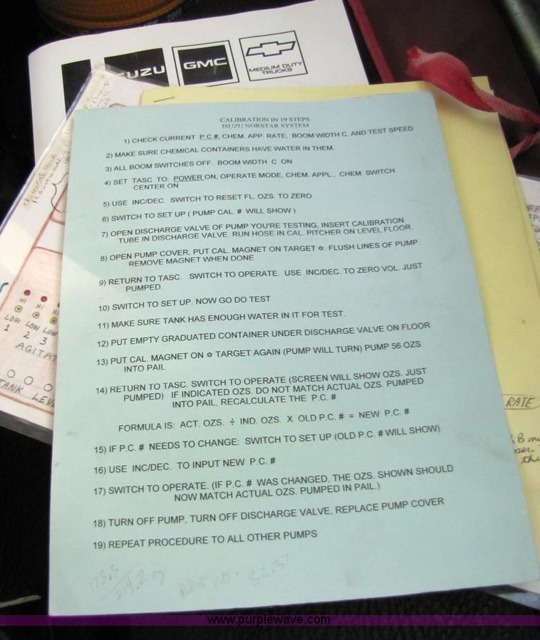 image for item 5134 1998 Isuzu FRR 2.5-ton spray truck