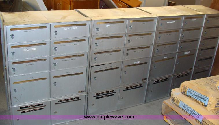 image for item 5183 35 compartment aluminum mailbox set