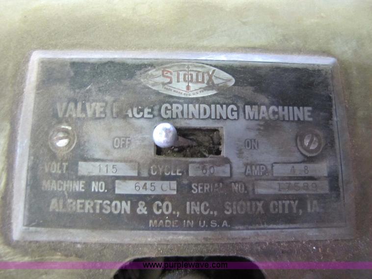 image for item 5307 Stout valve face grinding machine