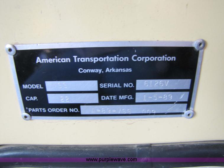 image for item 5318 1989 Chevrolet Vandura G3500 22 passenger bus