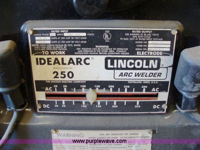 image for item 5327 Lincoln 250 arc welder