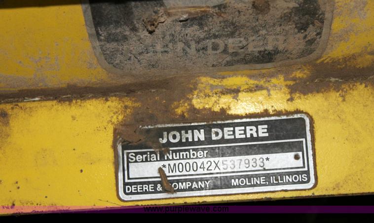 image for item 6293 John Deere 54" snow plow blade