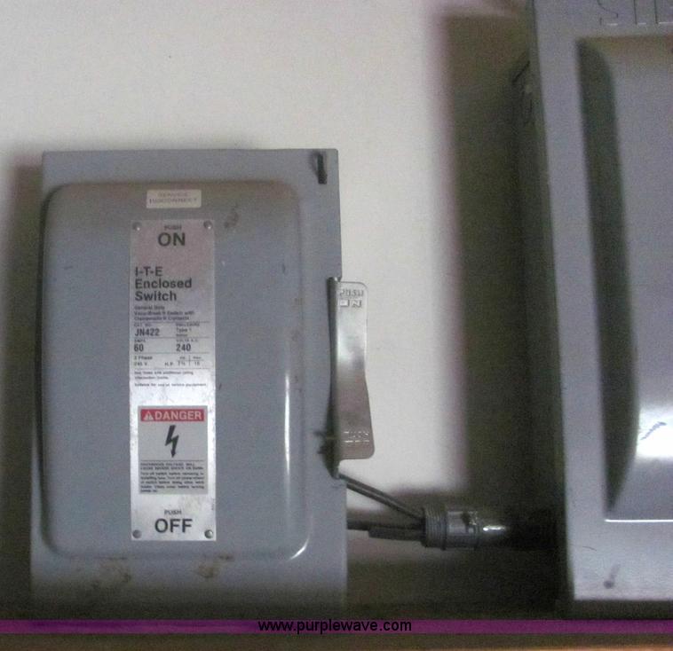 image for item 6364 (25) assorted heavy duty switches and electric pannels