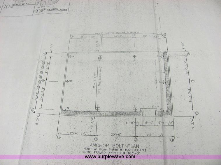 image for item 6367 40' x 60' steel building